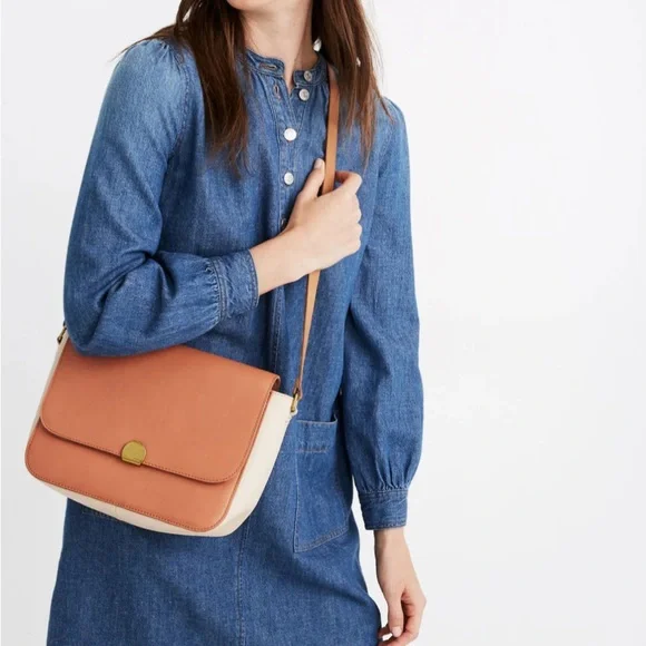 Madewell The Abroad Shoulder Bag: Colorblock Edition NWT - Picture 1 of 9
